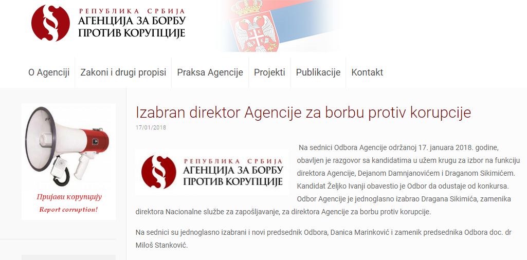 acas izabran direktor